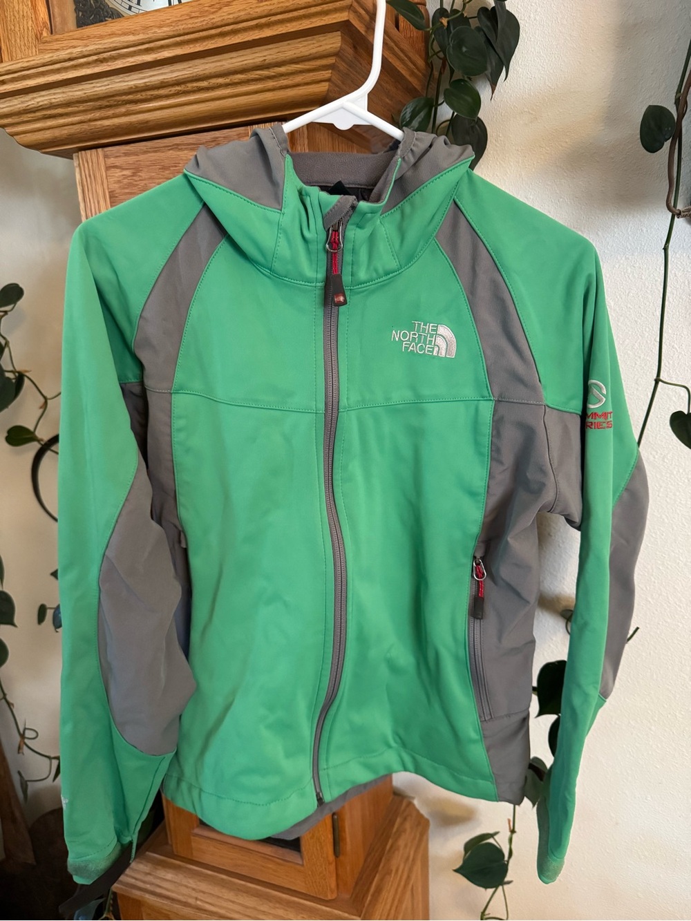 The North Face Green & Gray Summit Series Softshell Jacket